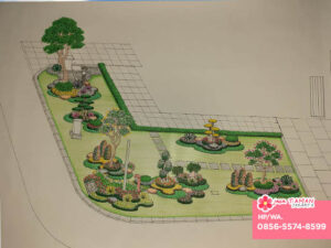 Sketsa desain tukang taman